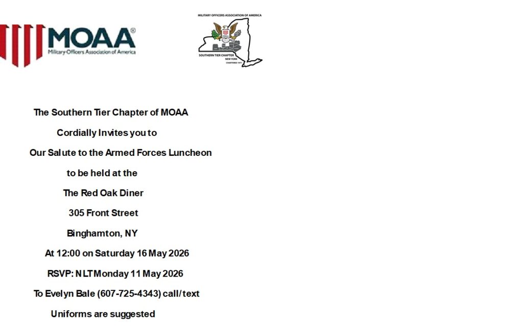 Southern Tier Chapter MOAA so tier logos